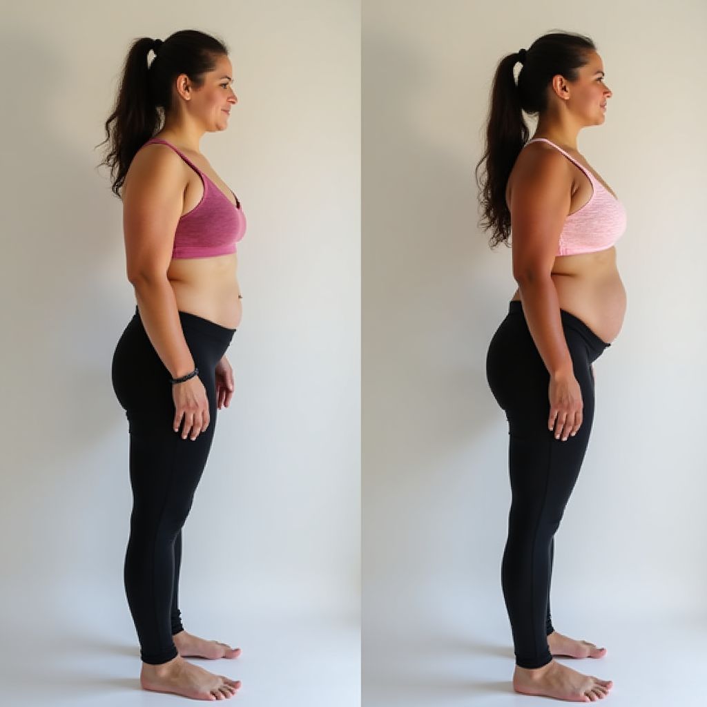 Transformation Julie après 6 mois