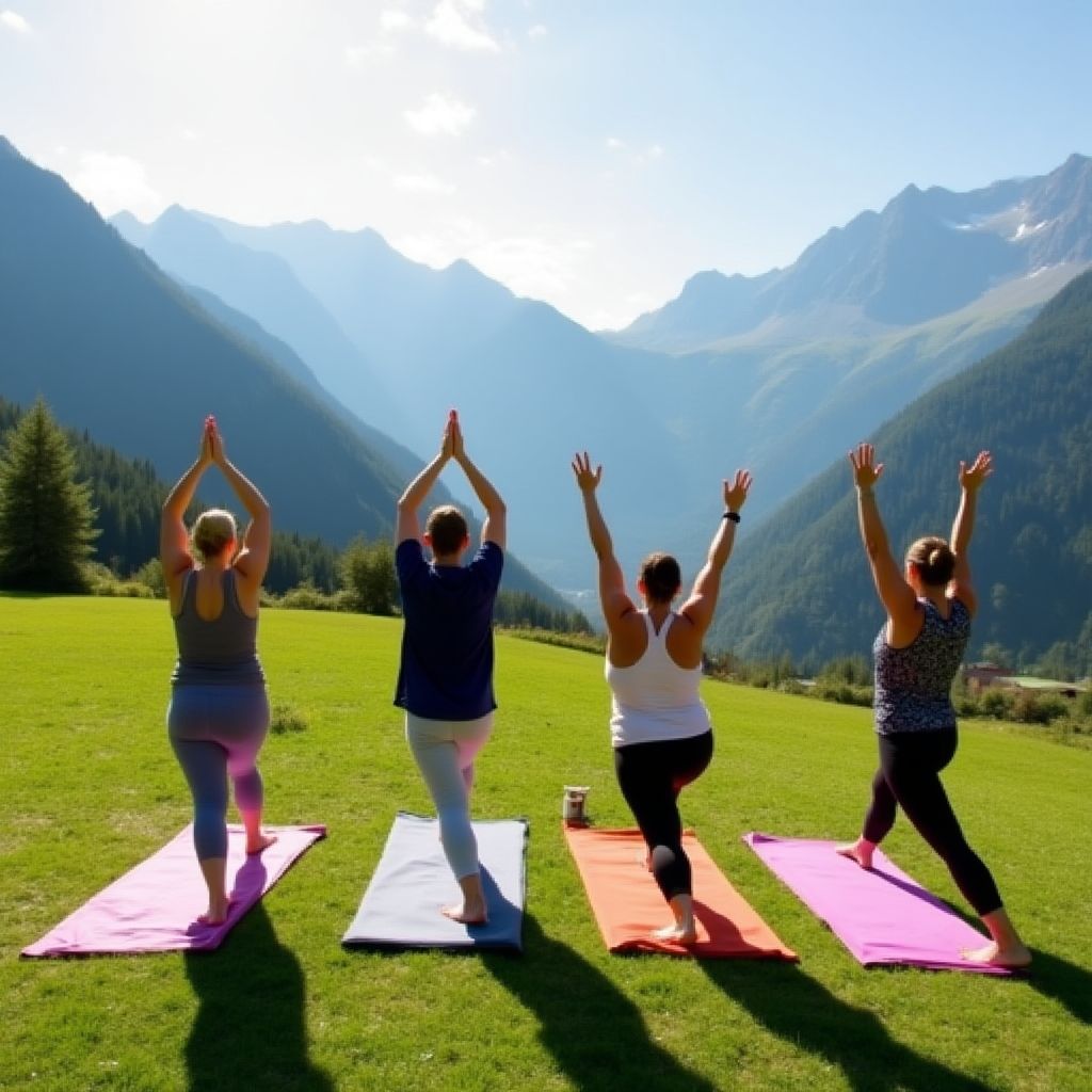 Retraite de yoga dans les Alpes françaises